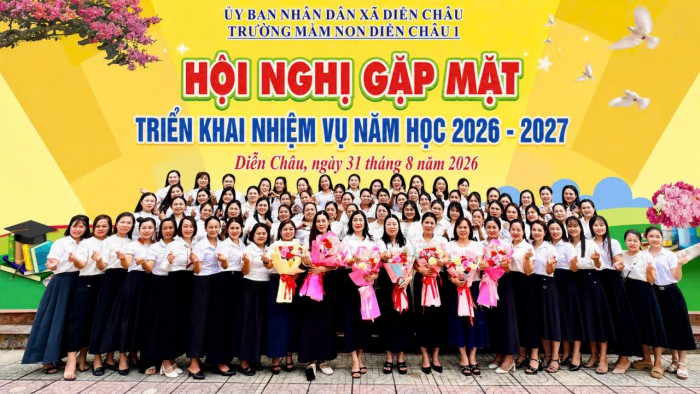 HÌNH ẢNH GVNV TRƯỜNG MẦM NON DIỄN CHÂU 1